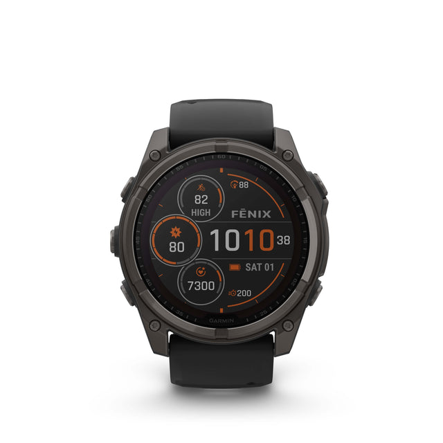 Image Fenix 8 Solar 47mm Titanium Noir | Garmin /// Triathlon Store