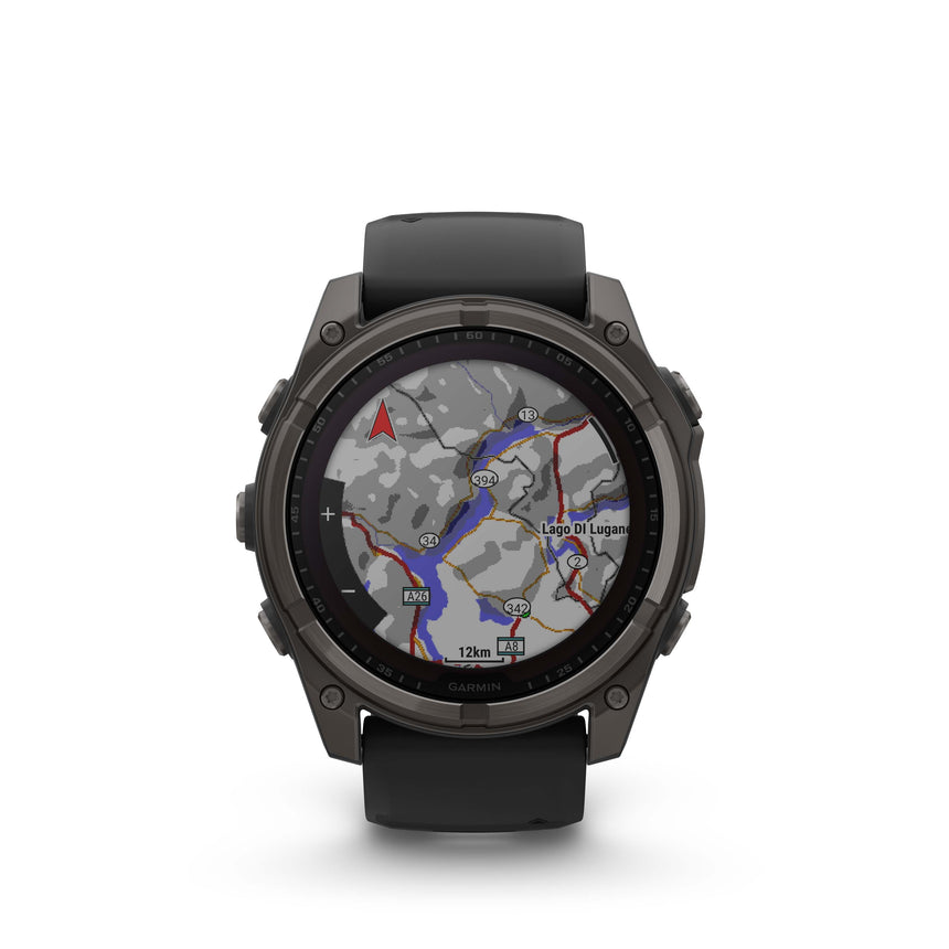 Image Fenix 8 Solar 47mm Titanium Noir | Garmin /// Triathlon Store