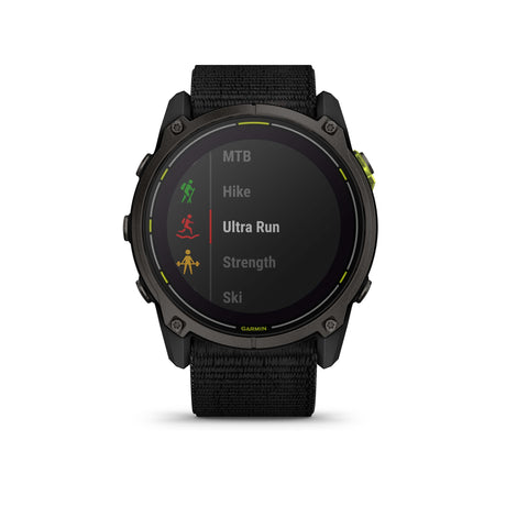 Image Enduro 3 Solar 51mm Ultrafit Noir | Garmin /// Triathlon Store