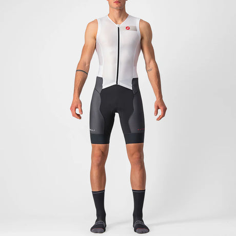 Combinaison Triathlon Sans Manches Castelli Free Sanremo Suit Noir Jaune Fluo Combinaison Triathlon Sans Manches Castelli Free Sanremo Suit Noir Jaune Fluo