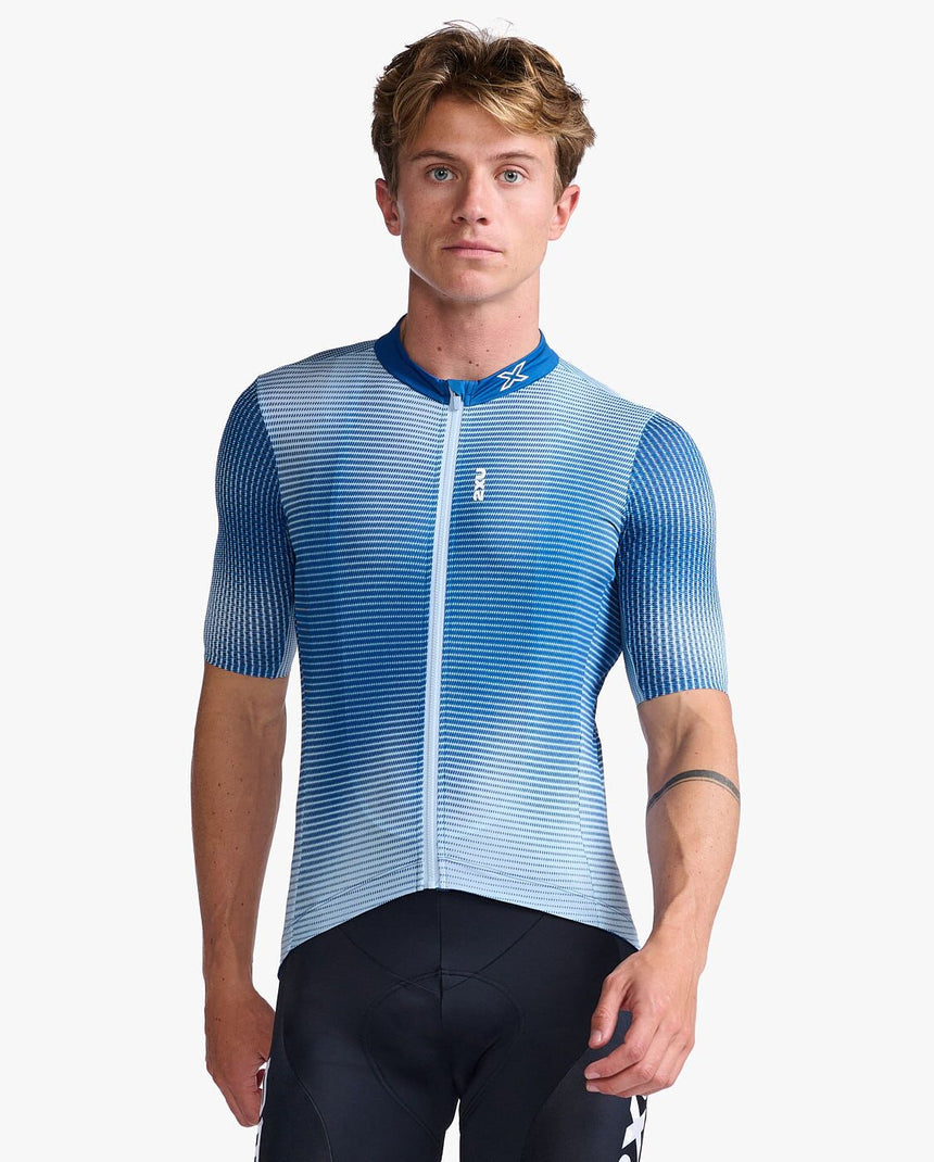 Image Aero Cycle Short Sleeve Jersey - Homme | 2xu /// Triathlon Store