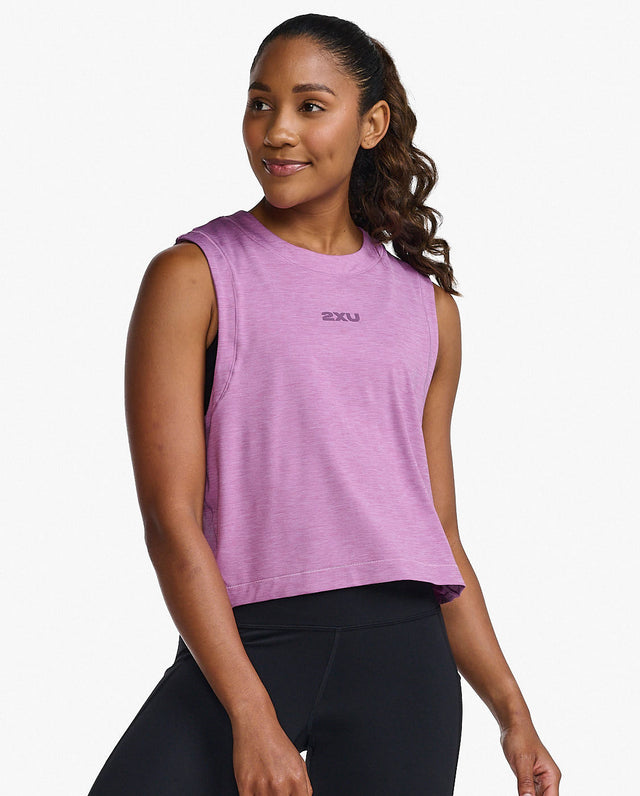 Image Motion Crop Tank - Femme | 2xu /// Triathlon Store