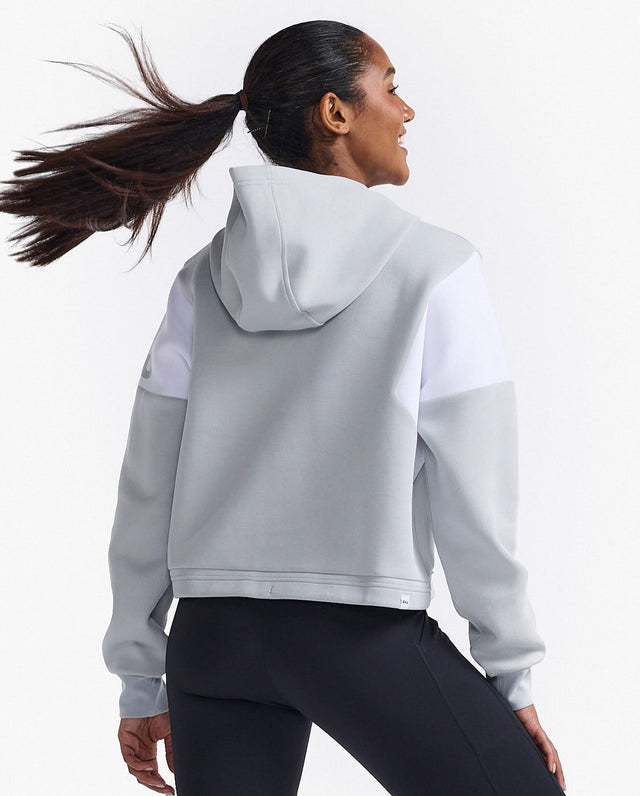 Image Form Spliced Crop Hoodie - Femme | 2xu /// Triathlon Store