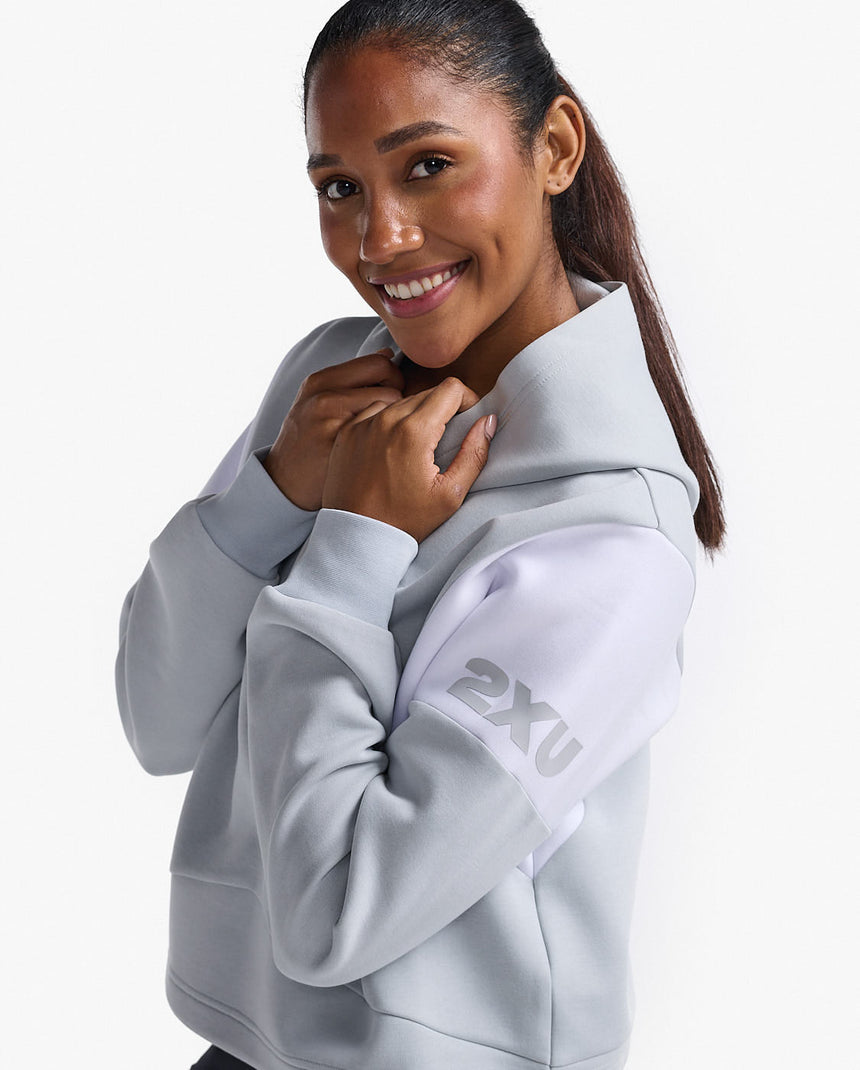 Image Form Spliced Crop Hoodie - Femme | 2xu /// Triathlon Store