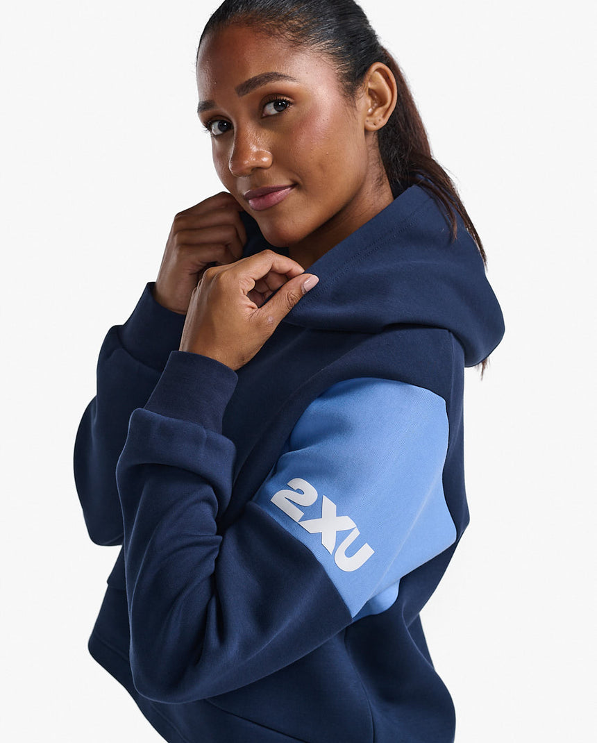 Image Form Spliced Crop Hoodie - Femme | 2xu /// Triathlon Store