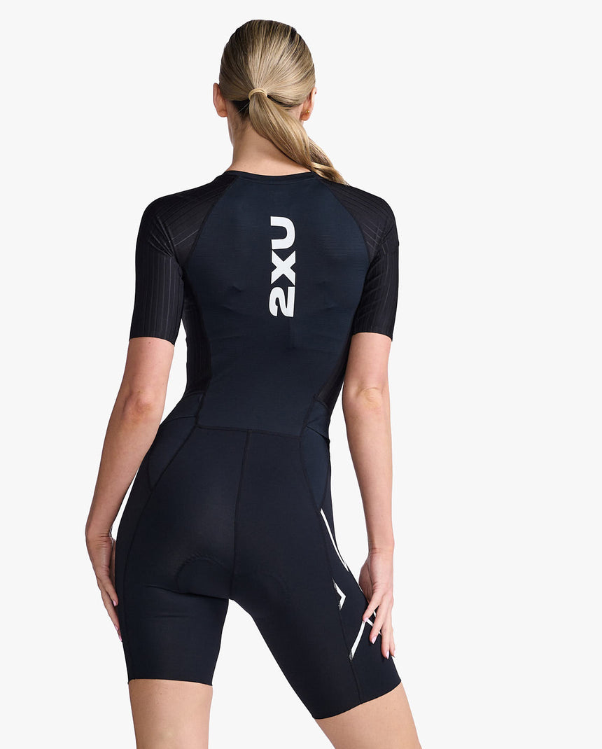 Image Aero Sleeved Trisuit - Femme | 2xu /// Triathlon Store