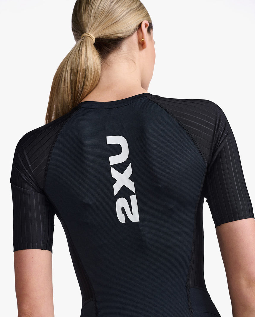 Image Aero Sleeved Trisuit - Femme | 2xu /// Triathlon Store