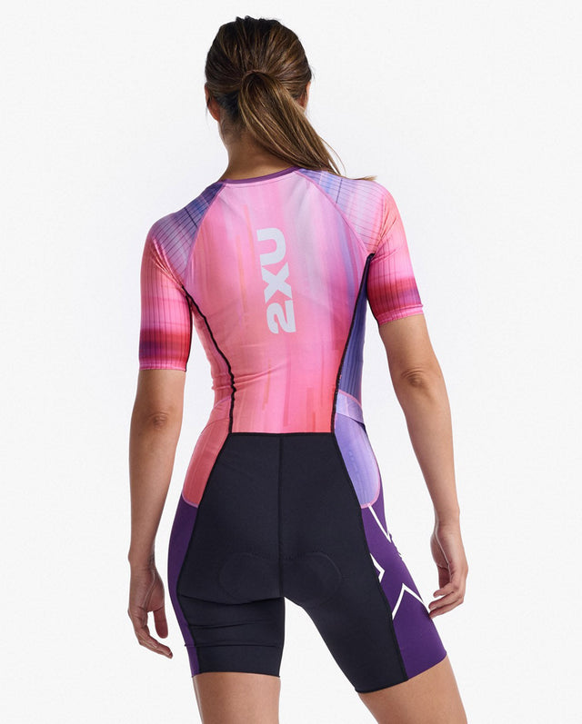 Image Aero Sleeved Trisuit - Femme | 2xu /// Triathlon Store